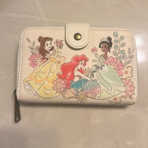 LoungeFly Disney zip compact wallet. Zip around plus snap closure.
